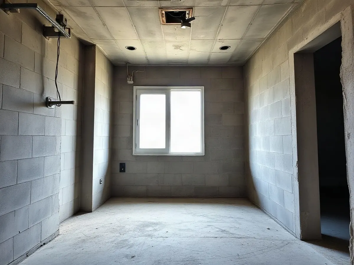 Cuarto en obra gris